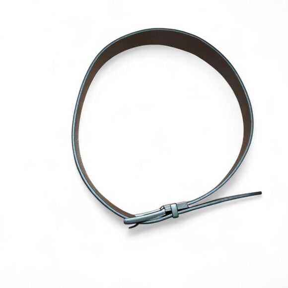 Guess Men's Black and Brown Reversible Synthetic Leather Belt Sz 30-32 - Picture 3 of 5